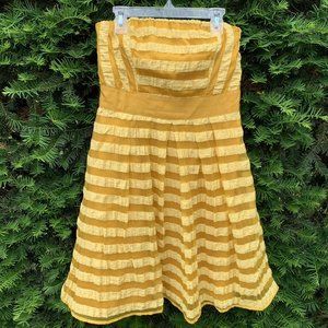 The Limited Strapless Dress Yellow Gold A Line 2